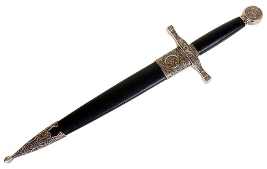 Souvenir medieval dagger. An exact copy made of modern materials