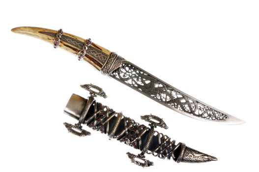 Smart dagger of the medieval soldier. It was used for hunting