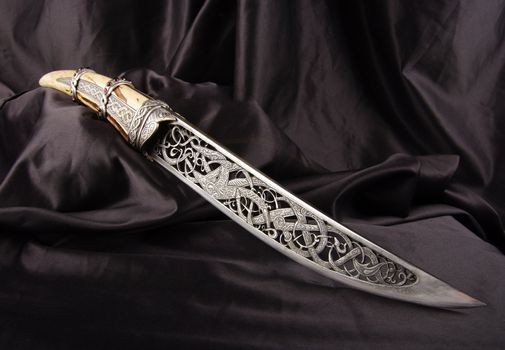 Smart dagger of the medieval soldier. It was used for hunting