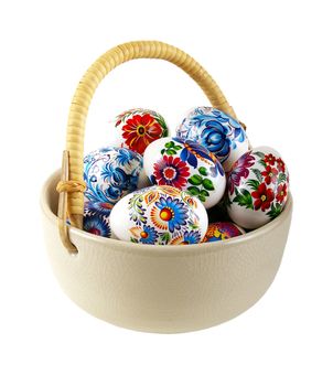 The painted eggs is a symbol of a religious holiday of Easter