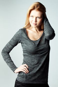 Portrait of a young and beautiful girl
