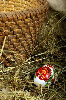 The painted eggs is a symbol of a religious holiday of Easter