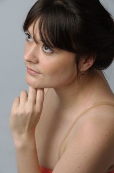 Portrait of a young and beautiful girl
