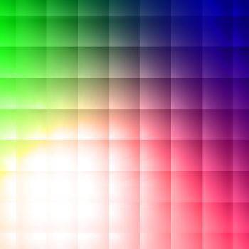 vintage abstract squares shining over colorful  background