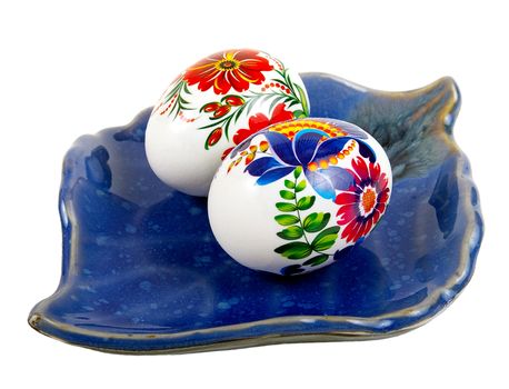 The painted eggs is a symbol of a religious holiday of Easter