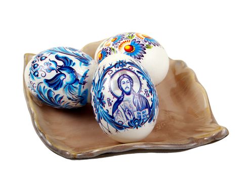 The painted eggs is a symbol of a religious holiday of Easter