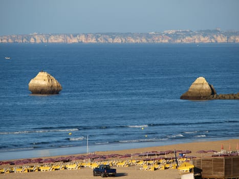  Beach of Praia da Rocha in Portimao, Algarve, Portugal