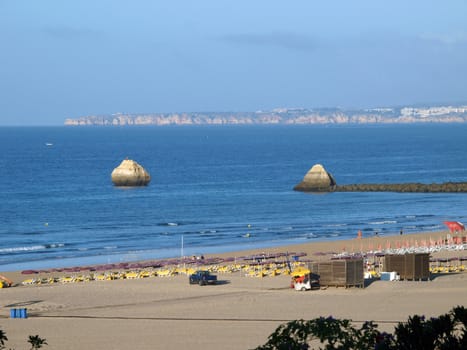  Beach of Praia da Rocha in Portimao, Algarve, Portugal