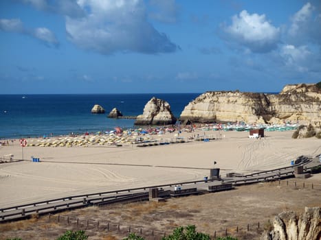 Beach of Praia da Rocha in Portimao, Algarve, Portugal