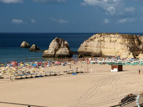 Beach of Praia da Rocha in Portimao, Algarve, Portugal