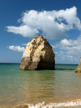 Beach of Praia da Rocha in Portimao, Algarve, Portugal