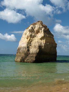 Beach of Praia da Rocha in Portimao, Algarve, Portugal