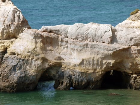The unique rock formations on the Portuguese coast