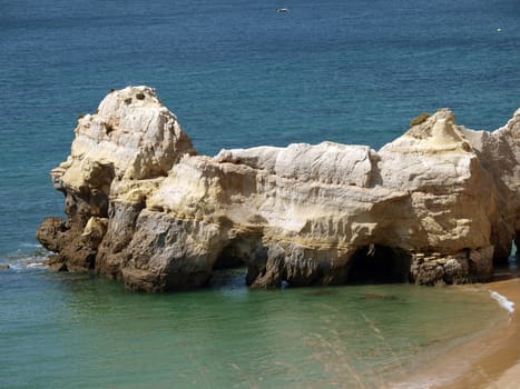 The unique rock formations on the Portuguese coast