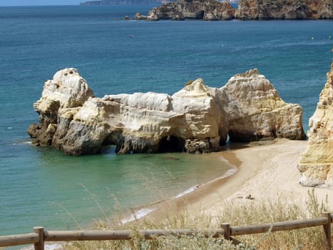 The unique rock formations on the Portuguese coast