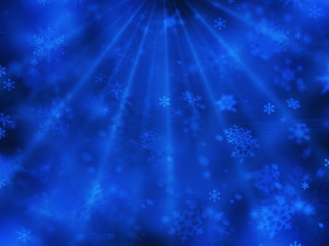 Abstract snowflake background