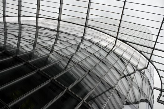 Glass and metal. High-tech backgorund.