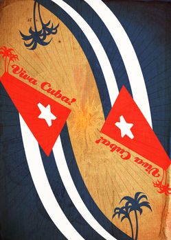 Viva Cuba the Dirty abstract creativity background