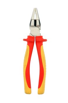 industrial tools electricial plier isolated on white background with clipping path