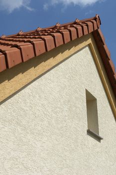 roof relating to the blue sky 