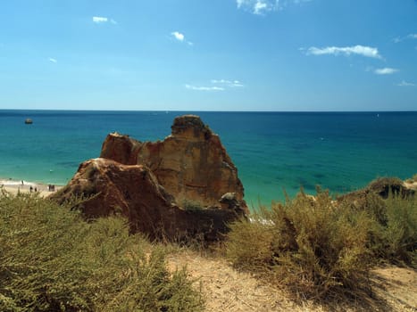 Picturesque beaches of the Algarve in Portugal