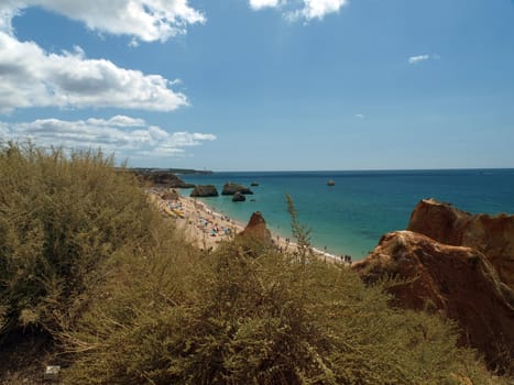 Picturesque beaches of the Algarve in Portugal