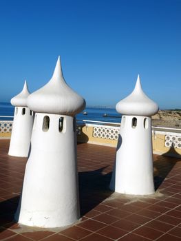 Fairy Chimneys on the terrace overlooking the sea