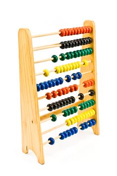 Colorful Abacus isolated on white