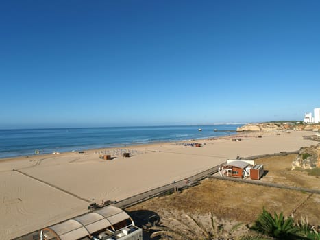 One of the most beautiful beaches in Europe - Praia da Rocha on the Algarve in Portugal