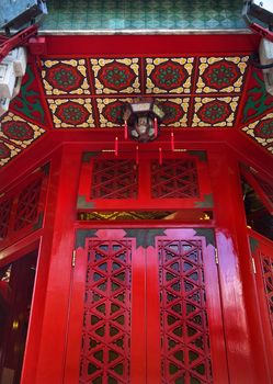 Red Window Small Lantern Wong Tai Sin Taoist "Good Fortune" Temple Kowloon Hong Kong