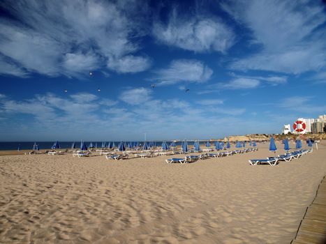 One of the most beautiful beaches in the world - Praia da Rocha in Portimao, Algarve, Portugal