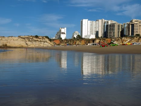 One of the most beautiful beaches in the world - Praia da Rocha in Portimao, Algarve, Portugal