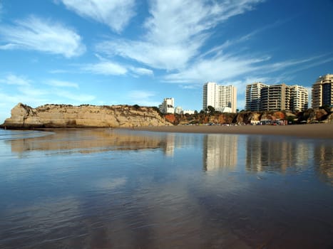One of the most beautiful beaches in the world - Praia da Rocha in Portimao, Algarve, Portugal