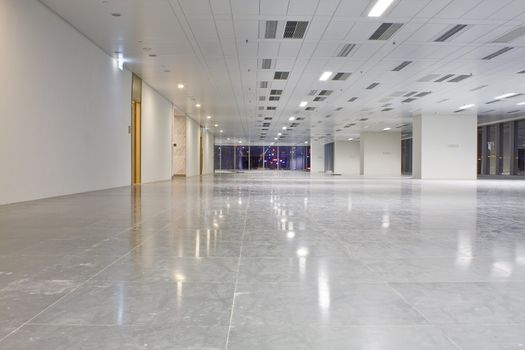 modern hall in building 