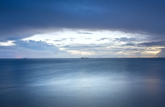 Beautiful sea sunset 