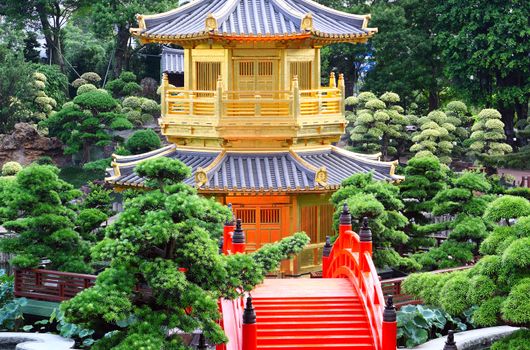 Pavilion of Absolute Perfection in the Nan Lian Garden, Hong Kong. 