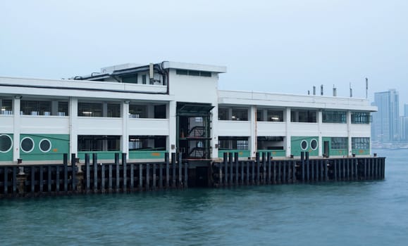 Ferry Pier to remote island of Hong Kong 