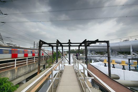 steel path at outdoor industry