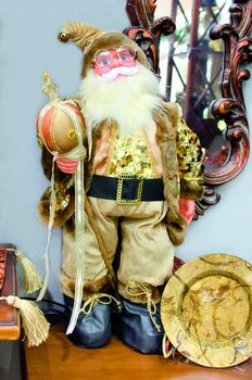 santa claus statue decoration posing