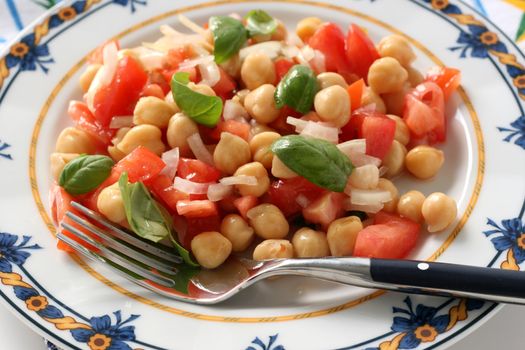 Salad with chickpea
