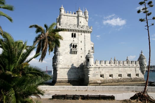 view on tower Belem, Portugal