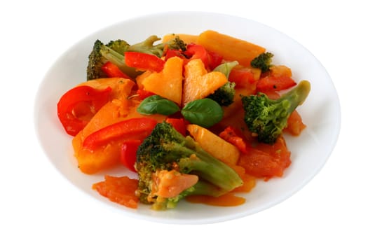 Boiled vegetables