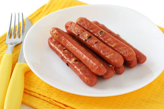 fried sausages