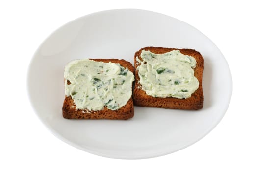 Toasts with cream-cheese