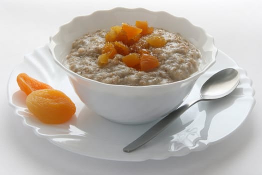 porridge with apricot