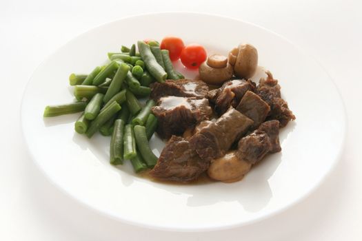 meat with green beans