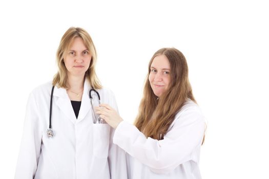 Two female medical doctors
