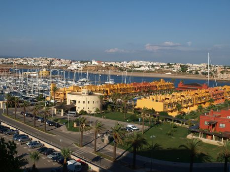 Yacht marina in Portimao. Algarve, Portugal