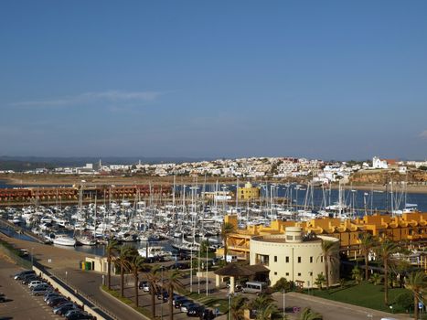 Yacht marina in Portimao. Algarve, Portugal
