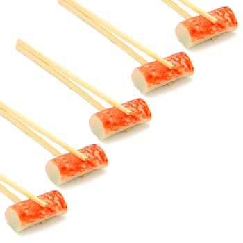 sushi on chopstick